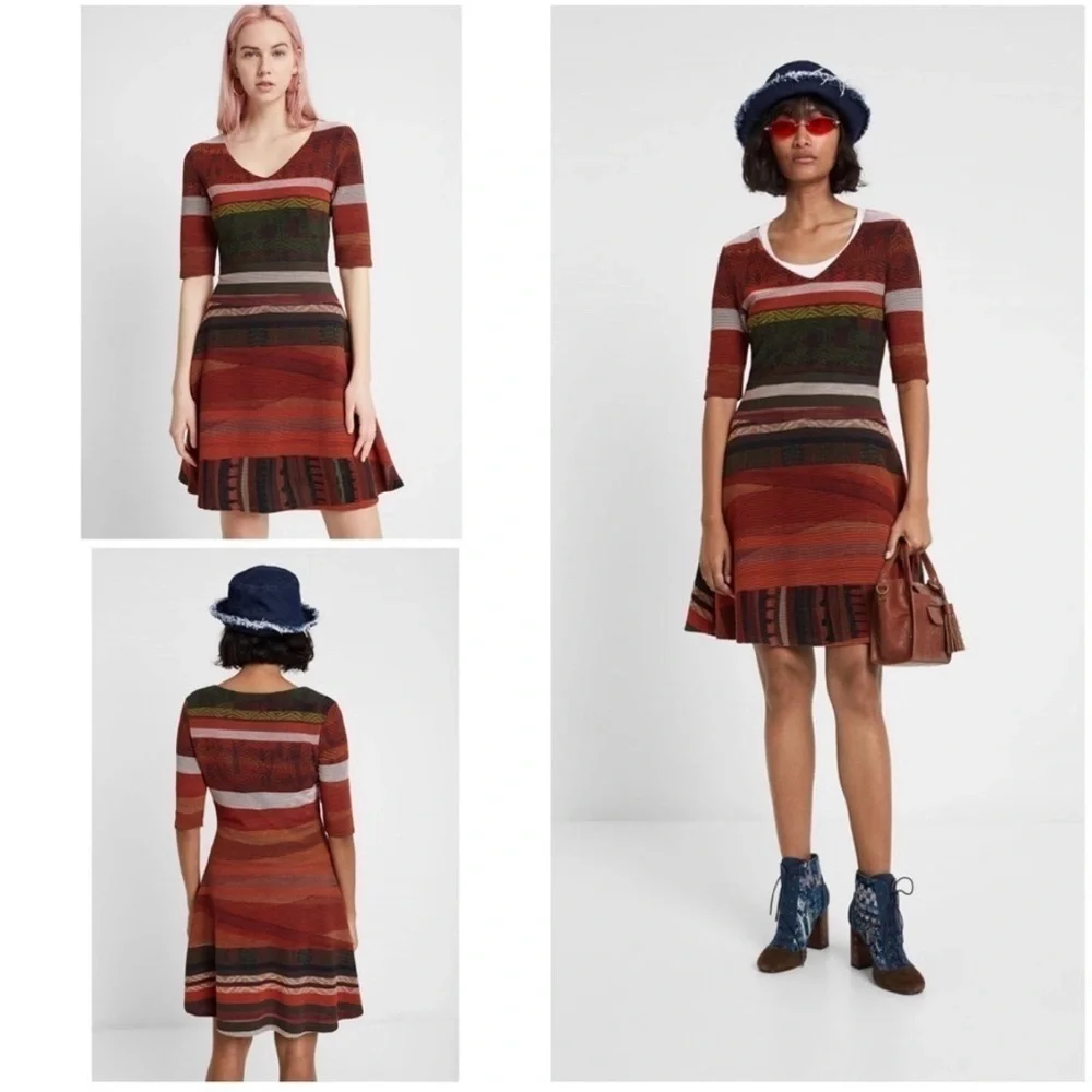 Desigual EUC Nordstrom Multicolor Dress Women’s Medium
